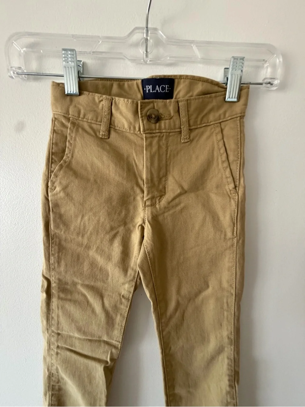 NWT The Children’s Place Boys 5 Slim Flax Khaki Chino Pants School Uniform
